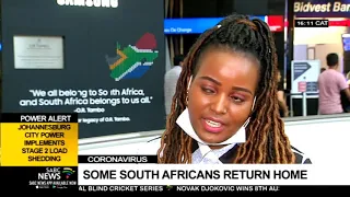 Coronavirus | Some South Africans return home