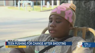 Sarasota teen pushing for change after shooting