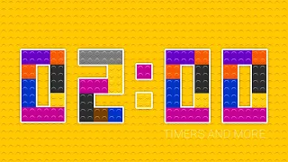 2 Minutes Colourful LEGO Inspired Countdown Timer