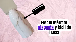 Efecto mármol en uñas | Esmalte tradicional