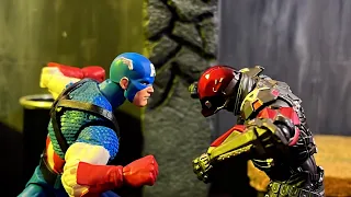 Red Hood VS Captain America | Stop Motion Animation | Action Figure