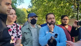 islam spread by the sword!? Abass/Hamza and Couple Visitors Speakers Corner