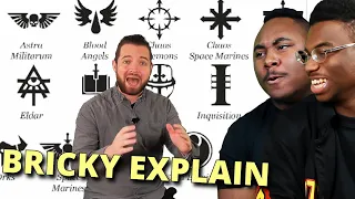 (NON WARHAMMER FANS) react to Every single Warhammer 40k (WH40k) Faction Explained | Part 1 and 2