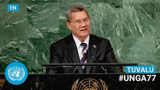 🇹🇻 Tuvalu - Prime Minister Addresses United Nations General Debate, 77th Session (English) | #UNGA