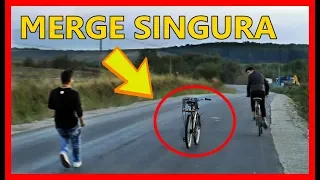 BICICLETA MERGE SINGURA ? :)) BIKE CRASH TEST ROMANIA :)) :))