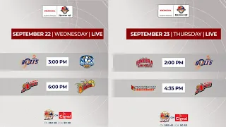 PBA Schedule September 22-23, 2021