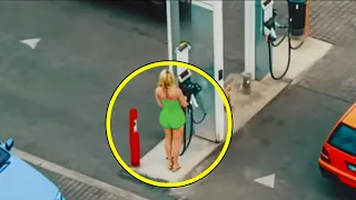 Woman At Gas Station Behaves ODD. When Man Sees What She Is Doing, He Turns Pale!