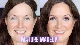 Mauve Smokey Eyeshadow on MATURE Eyes! | Doing My Mom's Makeup