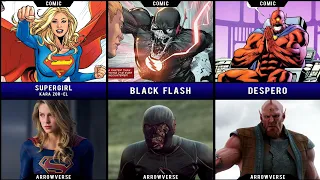 Comparison: DC comic's characters Vs. Arrowverse