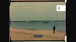 1960s West African Coast, Beach Holiday Scenes, Home Movies, 16mm