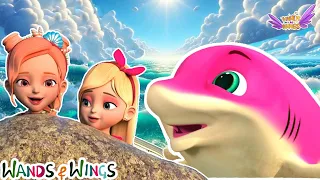 Baby Shark Dance + Princess Lost Her Color | Princess Songs - Wands And Wings