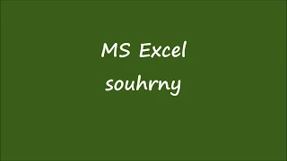 MS Excel - souhrny