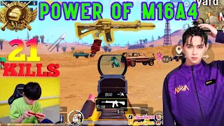 Perfect Headshot With M16A4 In Miramar!!/21-Kills |PUBG MOBILE|(#XQFparaboy number-1 PUBG Player)