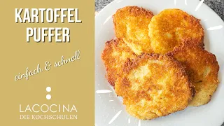 Kartoffelpuffer / Reibekuchen Rezept zum selber machen. Schnell, einfach & knusprig!