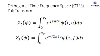 Orthogonal Time Frequency Space (OTFS)