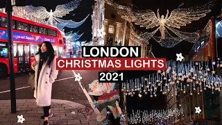 Living in London: Christmas Lights Tour 2021 (Oxford Street, Regent Street, Carnaby) + LVL | Vlogmas