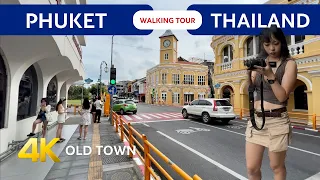 PHUKET old town WALKING tour 🇹🇭 THAILAND Travel 2023 4k