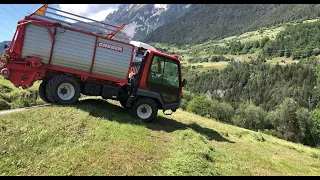 Gras Harvesting Extrem in Tirol - descriptions as subtitles available