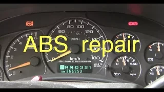 How to fix an ABS warning light in a Chev/GM