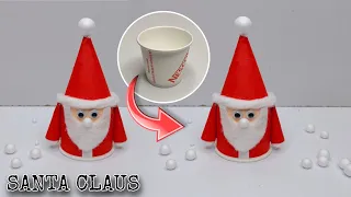 Santa Claus Making With Paper Cup | How to Make Santa Claus