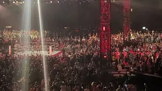 Crowd reaction to Ronda Rousey coming out for the 2022 WWE Royal Rumble