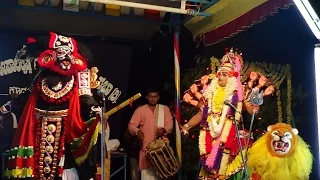 Yakshagana -- Shri Devi Mahatme - 11 - Shri devi x Mahishasura