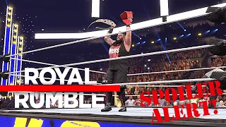 Roman Reigns vs Kevin Owens for WWE Universal Championship | Royal Rumble | WWE 2K22