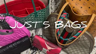 JUST 5 BAGS! I STARTED MY HAND BAG COLLECTION OVER….