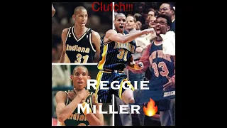 Reggie Miller AMAZING CLUTCH SHOTS!!! Highlights