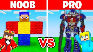 Minecraft NOOB vs PRO: RIESEN TRANSFORMERS BAU CHALLENGE ⛏