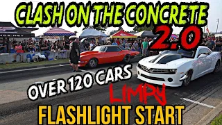 Big Wheelies Close Calls Wrecks Huge Legal Street Race - H-Town Throwdown -Clash On The Concrete 2.0