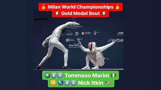 World Championships 2023 SMF - GOLD - Tommaso Marini ITA v Nick Itkin USA