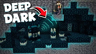 FINALMENTE ACHAMOS a CAVERNA DO WARDEN (DEEP DARK) no MINECRAFT SURVIVAL 1.19