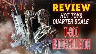 REVIEW. HOT TOYS QUARTER SCALE TERMINATOR T800 ENDOSKELETON FIGURE