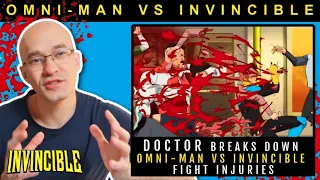 Doctor Breaks Down INVINCIBLE vs OMNI MAN FIGHT | Injuries