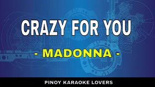 CRAZY FOR YOU - KARAOKE VERSION BY MADONNA