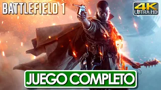 Battlefield 1 Juego Completo Español Latino Campaña Completa (4K 60FPS) 🕹️ SIN COMENTARIOS