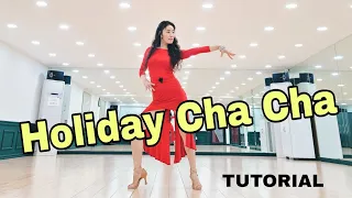 Holiday Cha Cha Linedance by Sue (Tutorial)/익숙한 음악에 쉽고 재미있는 중급 차차댄스 ~ #suelinedance #holydaychacha