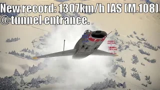 "Tunnel Run"  | New record 1307km/h | War Thunder gameplay