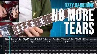 Ozzy Osbourne - No More Tears (como tocar - aula de guitarra)