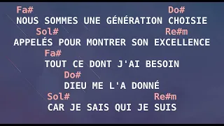 Nous sommes une génération - Je sais qui je suis paroles accords