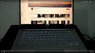 How to adjust the brightness for a HP Chromebook  keyboard, Telugu