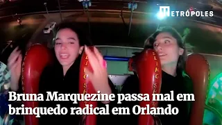 Bruna Marquezine passa mal em brinquedo radical e vira meme