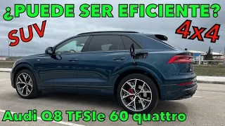 ¿PUEDE SER EFICIENTE UN SUV 4x4? Audi Q8 60 TFSIe quattro 462CV PRUEBA AUTONOMÍA y CONSUMO MOTORK