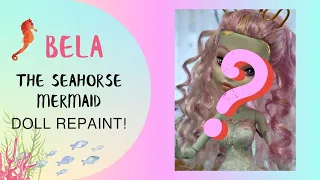 Custom Doll Repaint.  MerMay Collab! My seahorse mermaid OOAK