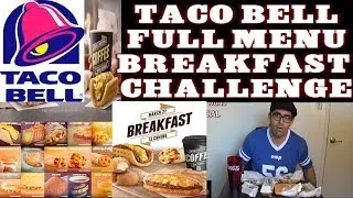 Taco Bell Full Breakfast Menu Challenge (vs the world special)