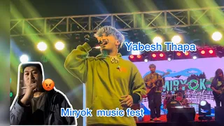 Yabesh Thapa Performing liveConcert In MIRYOK Fest/Day1/Meet upwith YouTubers@YabeshThapa #miriklake