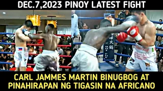 CARL JAMMES MARTIN BINUGBOG AT PINAHIRAPAN NG TIGASIN NA AFRICANO