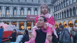 Италия Венеция карнавал день рождения Жасмин, сын, невестка, внучка