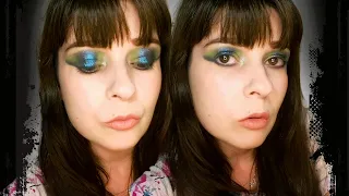 Blue Green Smokey Shimmer Eye Look Makeup Tutorial